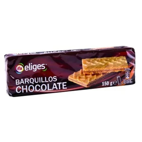 Galletas barquillo chocolate 150 g - 0.15 kg - Imagen del producto en Findit