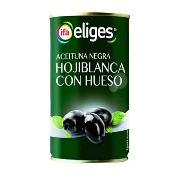 Aceituna negra con hueso 350 g - 0.19 kg - Imagen del producto en Findit
