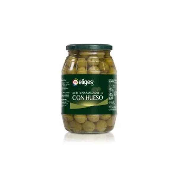 Aceituna de manzanilla con hueso 800 g - 0.5 kg - Imagen del producto en Findit