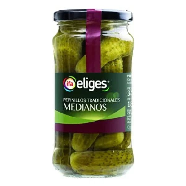 Pepinillos tradicionales 345 g - 0.18 kg - Imagen del producto en Findit