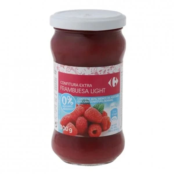 Confitura de frambuesa categoría extra light Carrefour 300 g. - 0.3 kg - Imagen del producto en Findit