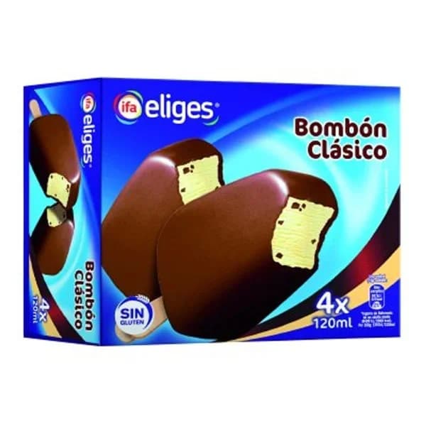 Helado de chocolate 4 unidades - 0.33 l - Imagen del producto en Findit