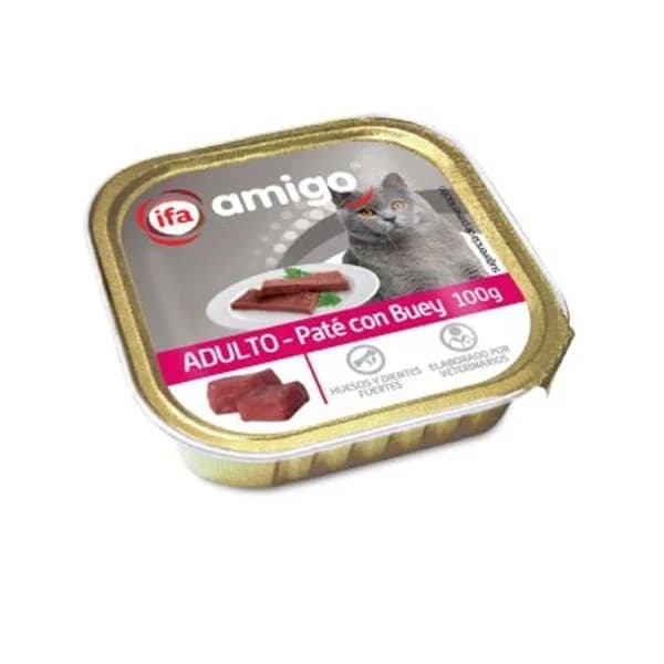 Paté para gatos con buey 100 g - 0.1 kg - Imagen del producto en Findit