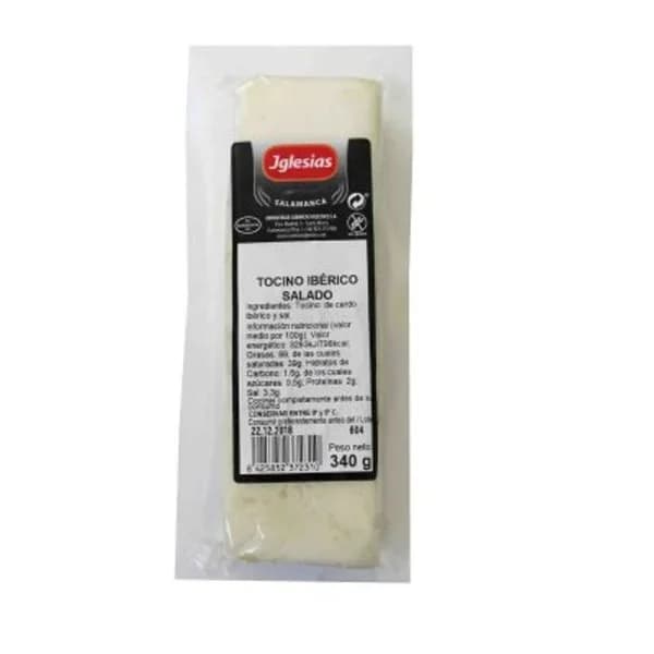 Tocino ibérico IGLESIAS, taco 340 g - 0.34 kg - Imagen del producto en Findit