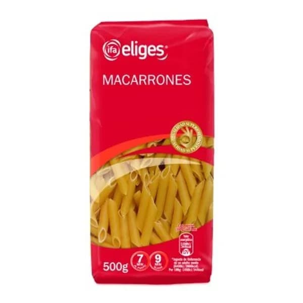 Macarrones 500 g - 0.5 kg - Imagen del producto en Findit