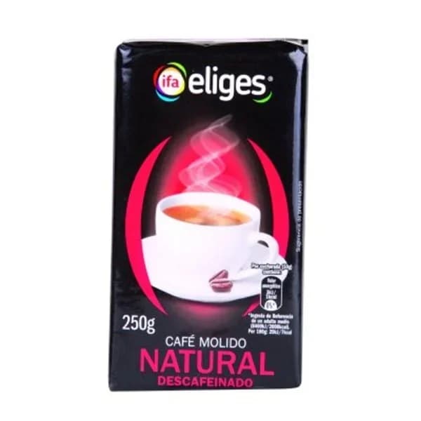 Café molido descafeinado natural 250 g - 0.25 kg - Imagen del producto en Findit