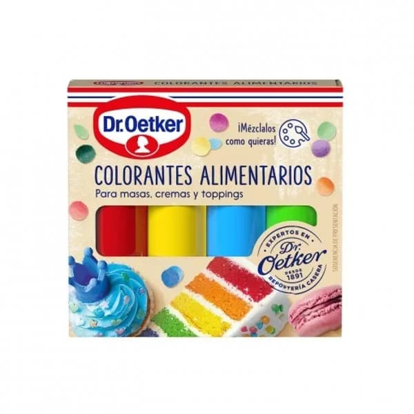 Colorante Alimentario 4 Colores en Gel - 0.04 kg - Imagen del producto en Findit