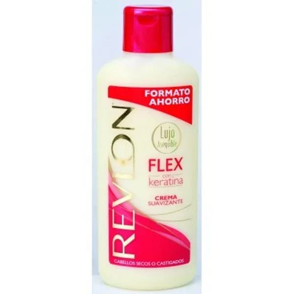 Crema suavizante con keratina cabello seco o dañado Flex botella 650 ml - 0.65 l - Imagen del producto en Findit