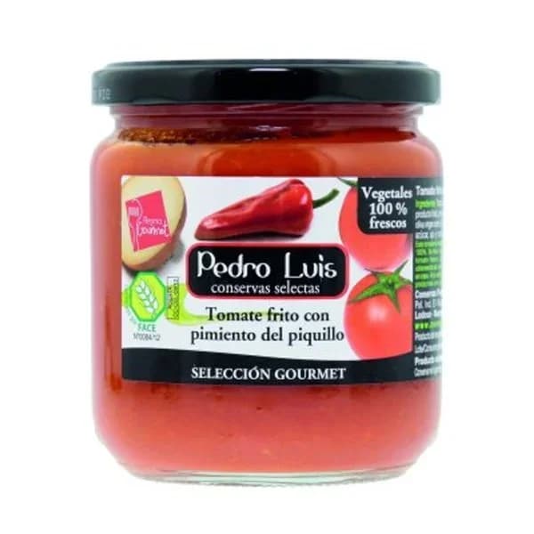 Tomate frito con pimiento de piquillo PEDRO LUIS, frasco 340 g - 0.34 kg - Imagen del producto en Findit