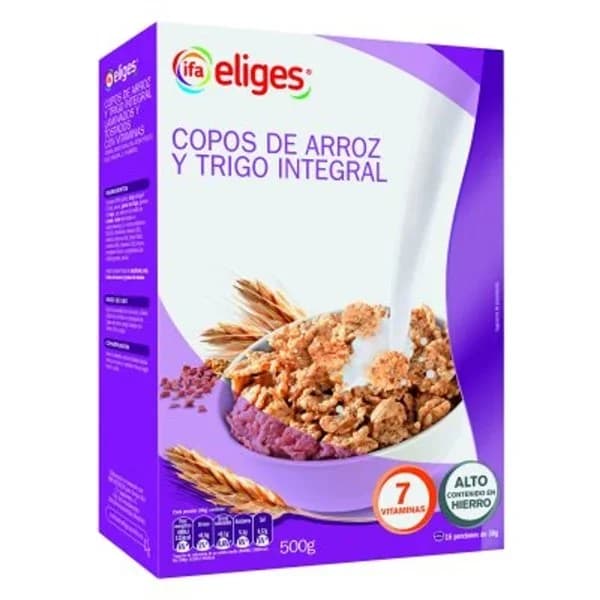 Copos de arroz y trigo integral 500 g - 0.5 kg - Imagen del producto en Findit