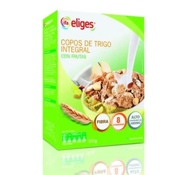 Copos de trigo integral y frutas 500 g - 0.5 kg - Imagen del producto en Findit