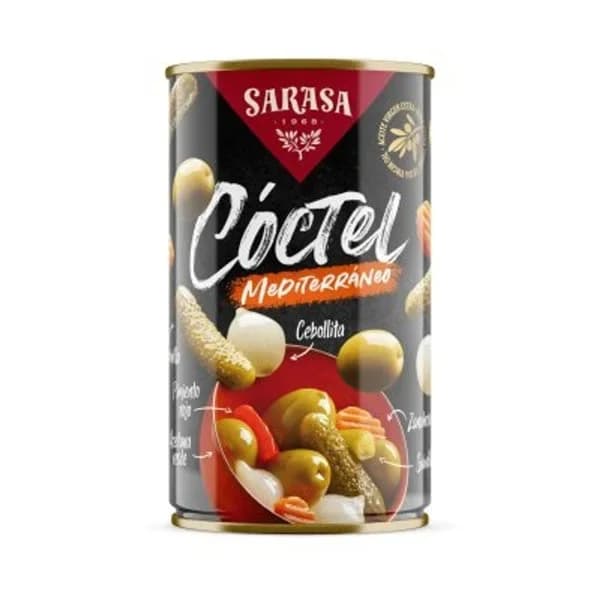 Aceitunas y encurtidos en aceite de oliva 370 g - 0.18 ud - Imagen del producto en Findit