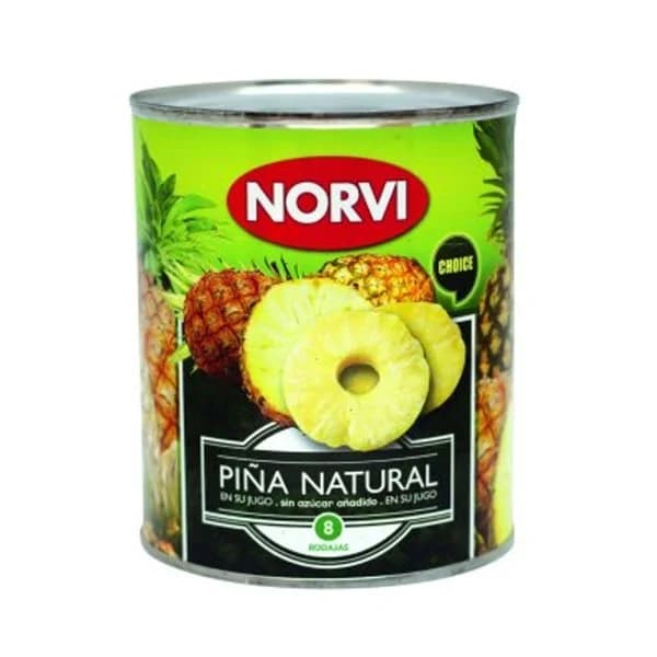 Piña al natural 825 g - 0.49 kg - Imagen del producto en Findit