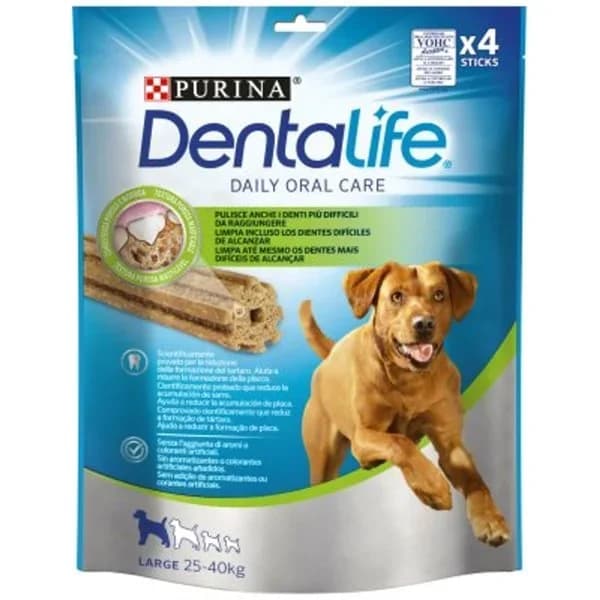 Snack oral para perro grande PURINA Dentalife, paquete 142 g - 0.14 kg - Imagen del producto en Findit