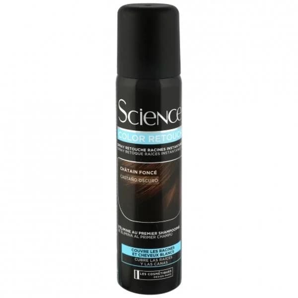 Tinte retoca raíces spray instantáneo castaño oscuro Color Retouch Science Les Cosmétiques 75 ml. - 0.08 l - Imagen del producto en Findit