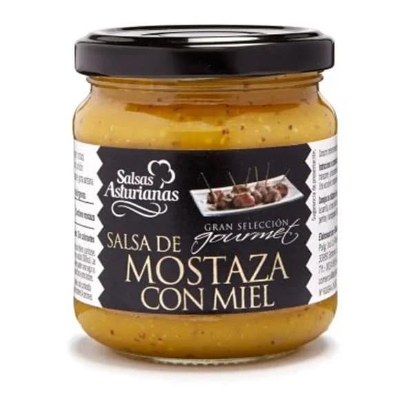 Salsa de mostaza con miel SALSAS ASTURIANAS, frasco 210 g - 0.7 l - Imagen del producto en Findit