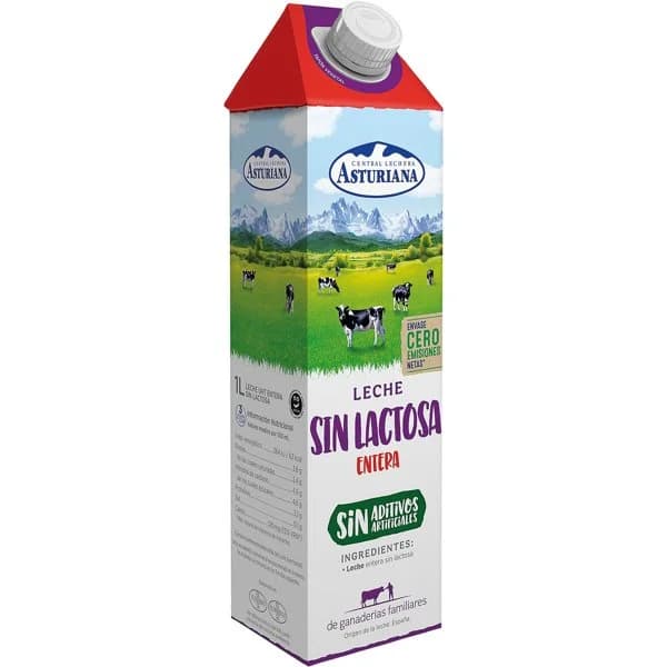 Leche Entera sin Lactosa Brik 1L - 1 l - Imagen del producto en Findit