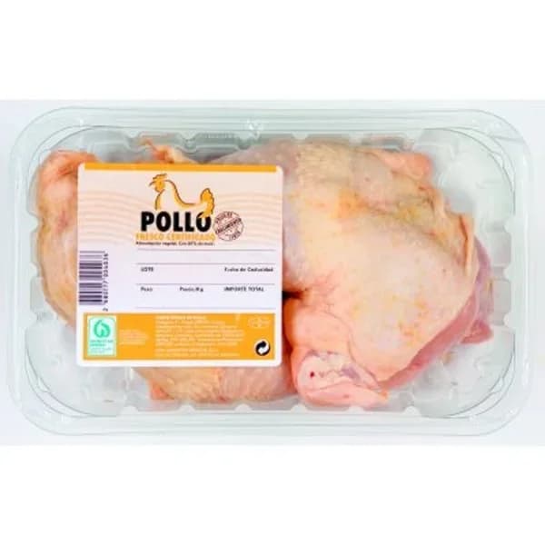 Muslos de pollo certificado bandeja (550 g aprox) - 1 kg - Imagen del producto en Findit