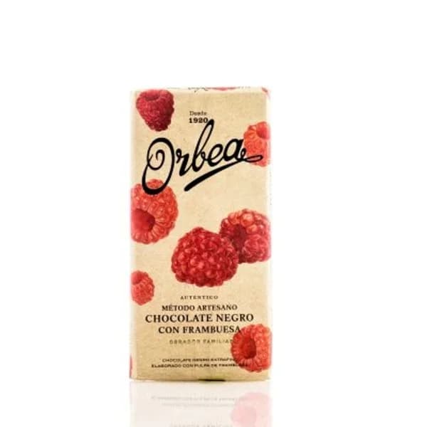 Chocolate negro-frambuesa 125 g - 0.12 kg - Imagen del producto en Findit