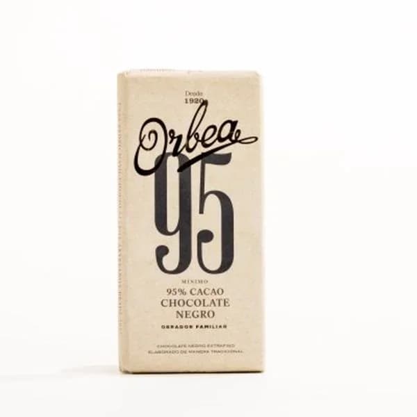 Chocolate negro 95% ORBEA, tableta 100 g - 0.1 kg - Imagen del producto en Findit
