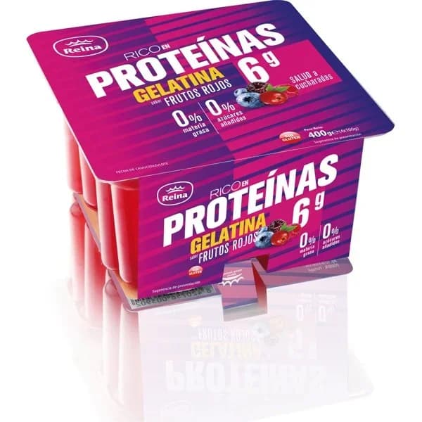 Gelatina Proteina Frutos Rojos - 0.4 kg - Imagen del producto en Findit