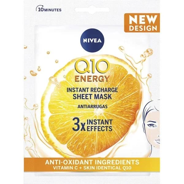 Mascarilla Facial Q10 Antiarrugas - 1 ud - Imagen del producto en Findit