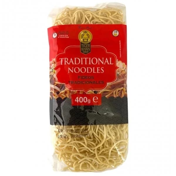 Fideos tradicionales Tiger Khan bolsa 400 g - 0.39 kg - Imagen del producto en Findit