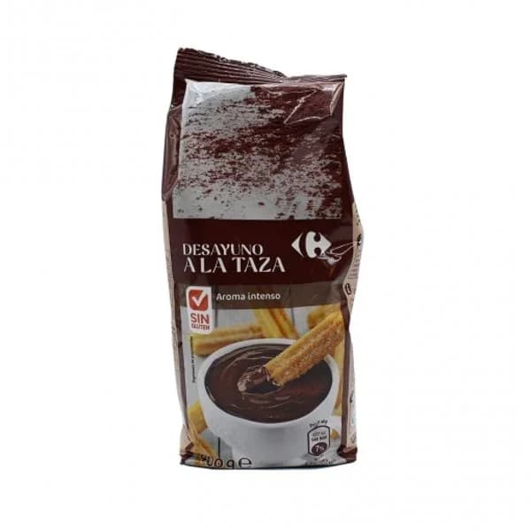 Chocolate a la taza en polvo Carrefour sin gluten 400 g. - 0.4 kg - Imagen del producto en Findit