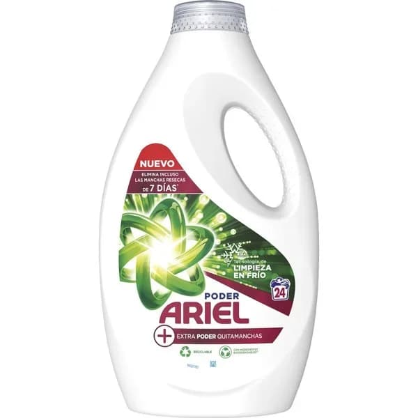 Detergente líquido quitamanchas 24 lavados - 23.81 ud - Imagen del producto en Findit