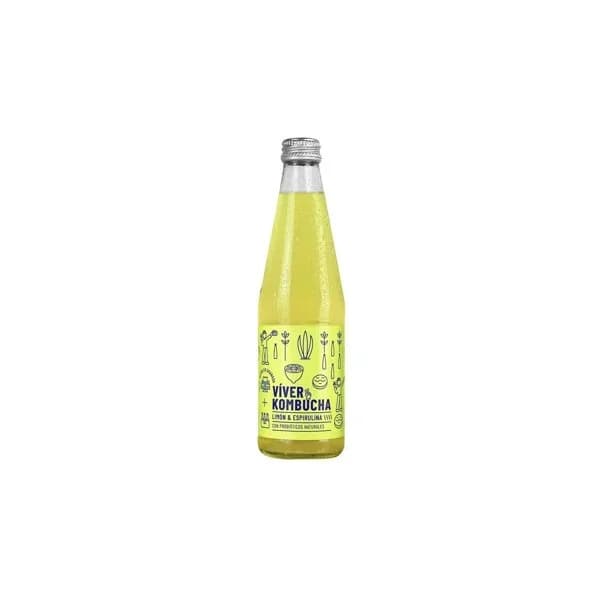Kombucha Limón y Espirulina 330ML - 0.33 l - Imagen del producto en Findit