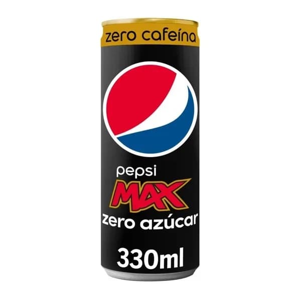 Refresco de cola PEPSI ZERO AZÚCAR ZERO CAFEÍNA, lata 33 cl - 0.33 l - Imagen del producto en Findit