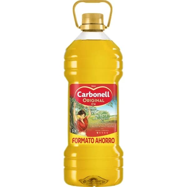 Aceite de oliva 0,4º CARBONELL, garrafa 3 litros - 3 l - Imagen del producto en Findit