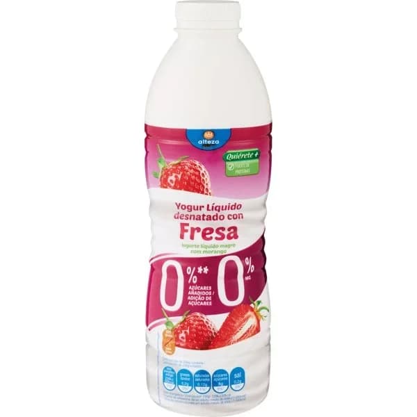 Yogur Liquido Fresa 0% 0% - 1 l - Imagen del producto en Findit