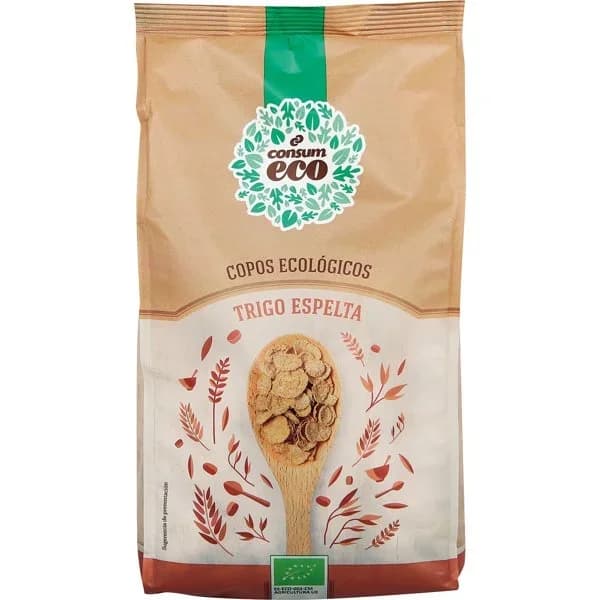 Copos Trigo Espelta Ecológicos integrales - 0.3 kg - Imagen del producto en Findit