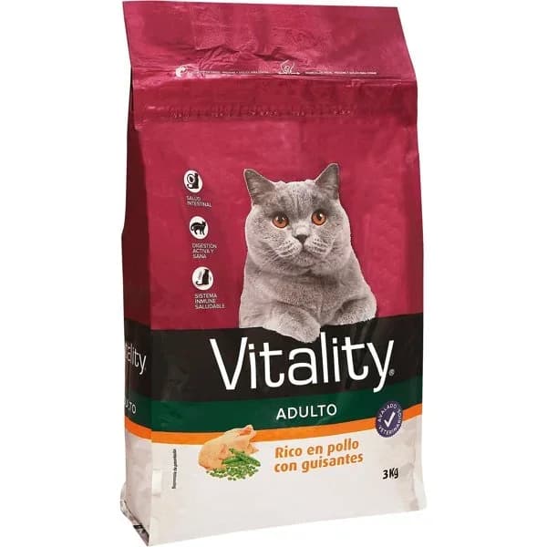Comida Seca Gato Rico en Pollo y Guisantes - 3.01 kg - Imagen del producto en Findit
