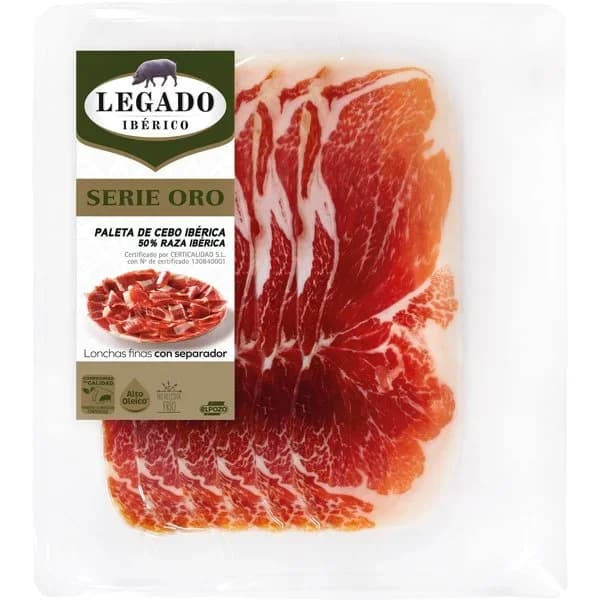 Paleta de Cebo Ibérica Lonchas - 0.1 kg - Imagen del producto en Findit