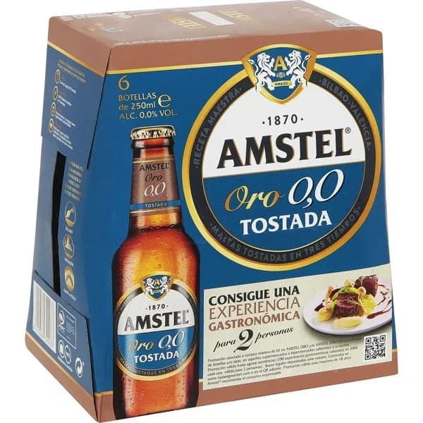 Cerveza Oro 0,0 Botellín 6 x 200ML - 1.5 l - Imagen del producto en Findit