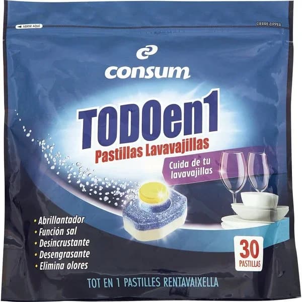 Pastillas Lavavajillas Todo en 1 - 29.5 ud - Imagen del producto en Findit