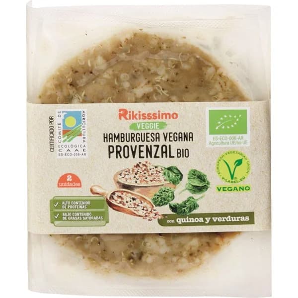 Hamburguesa Vegana Provenzal Bio - 0.16 kg - Imagen del producto en Findit