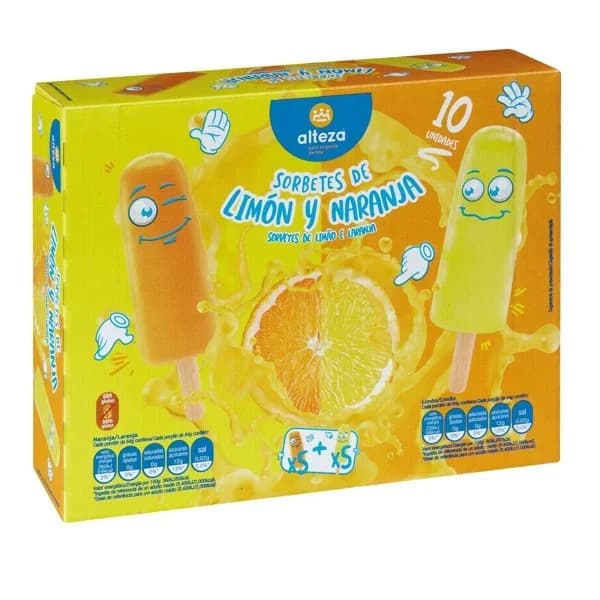 Helado Hielo Palo Naranja Limón - 1 ud - Imagen del producto en Findit