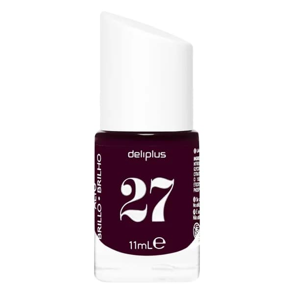 Laca de uñas alto brillo Deliplus 27 burdeos - 1 ud - Imagen del producto en Findit