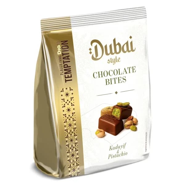 Bombones de chocolate con pistacho estilo Dubai Temptation de Dia caja 150 g - 0.15 kg - Imagen del producto en Findit