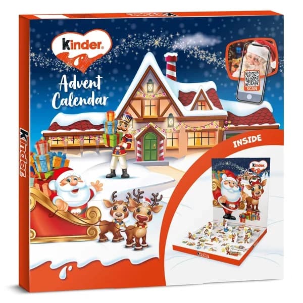 Calendario de adviento chocolate con leche Kinder caja 123 g - 0.21 kg - Imagen del producto en Findit