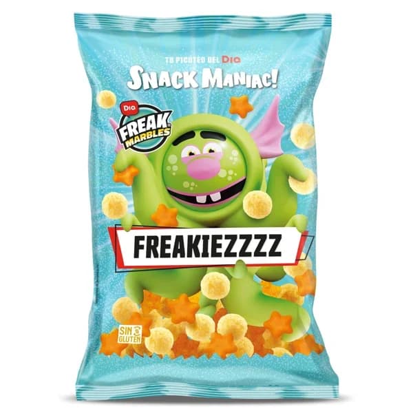 Aperitivos horneados sabor queso y kétchup Snack Maniac de Dia bolsa 150 g - 0.15 ud - Imagen del producto en Findit