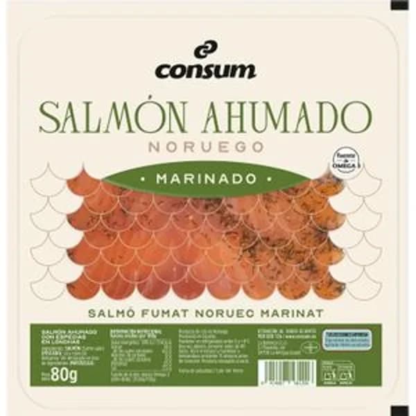Salmón Ahumado Noruego Marinado - 0.08 kg - Imagen del producto en Findit