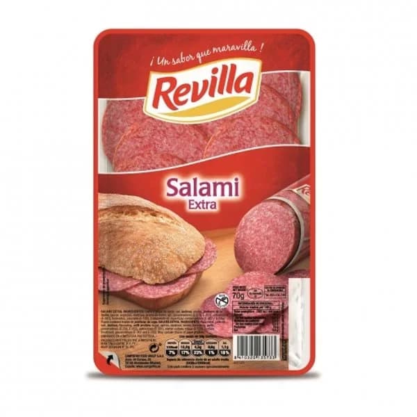Salami Extra Loncha 70G - 0.07 kg - Imagen del producto en Findit