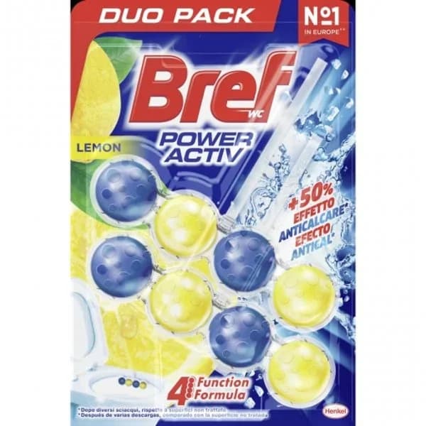 Limpiador wc poder activo limón BREF, pack 2 uds - 0.1 kg - Imagen del producto en Findit