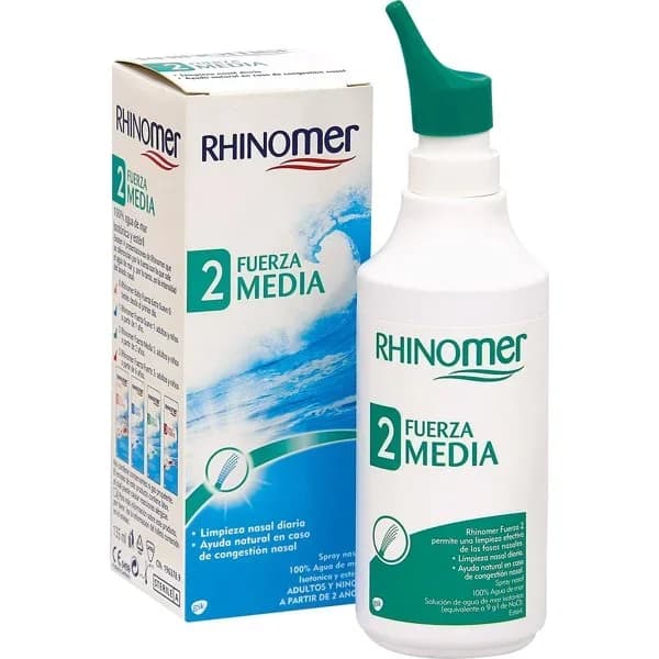 Agua de mar isotónica F-2 medium RHINOMER, bote 135 ml - 0.14 l - Imagen del producto en Findit