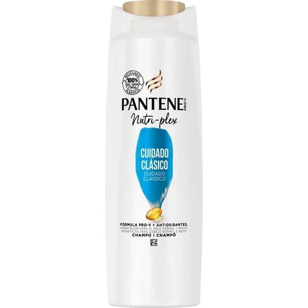 Champú cuidado clásico fórmula Pro-V con antioxidantes para cabello normal y mixto Nutri-Plex Pantene 385 ml. - 1 ud - Imagen del producto en Findit