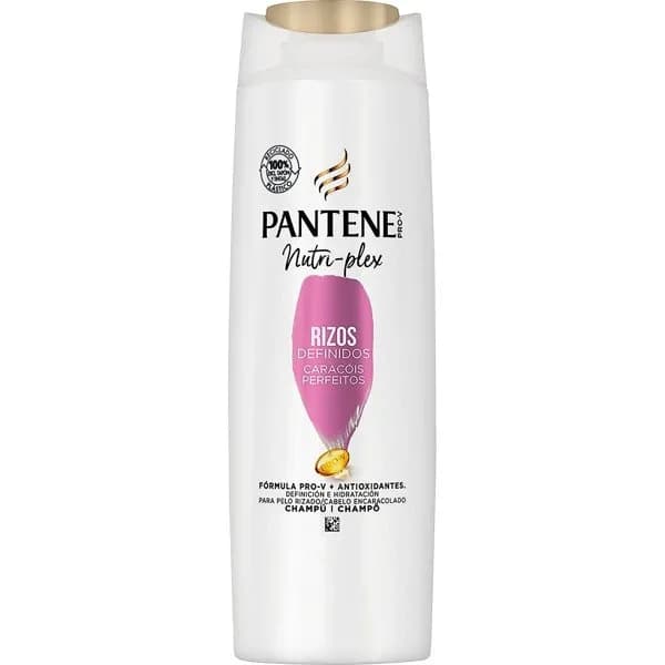Champú rizos definidos fórmula Pro-V con antioxidantes para cabello encrespado y rebelde Nutri Pro-V Pantene 385 ml. - 1 ud - Imagen del producto en Findit
